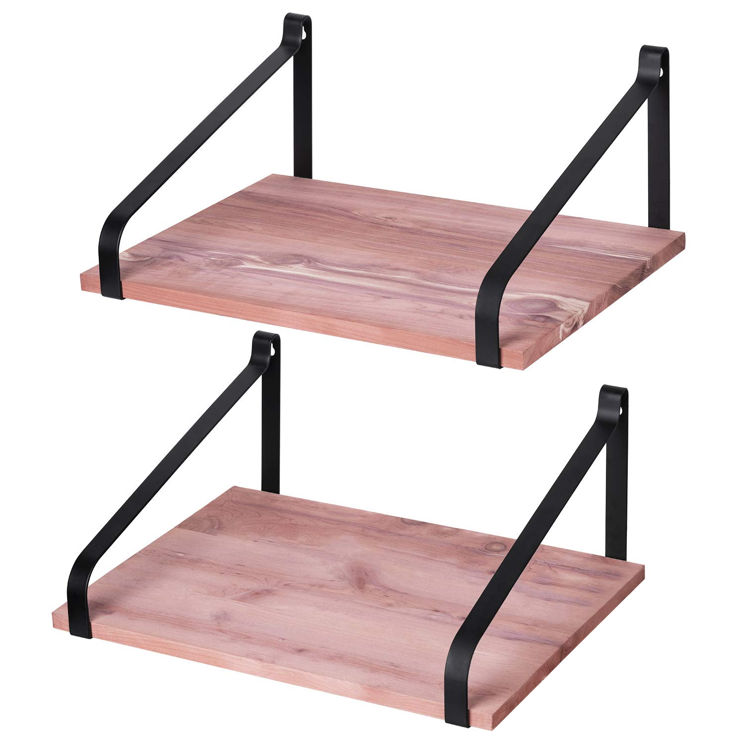 LoveKANKEI Floating Shelves Wall Mount Rustic Wood Wall Shelves With