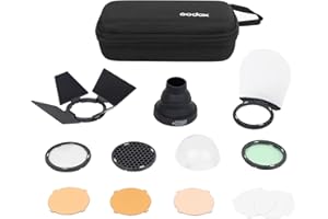 Godox AK-R1 Round Head Accessories Kit for Godox H200R Ring Flash Head Godox AD200 AD200Pro V860II TT685 TT600 Godox V1 Round Head Flash Accessories with Magnetic Port