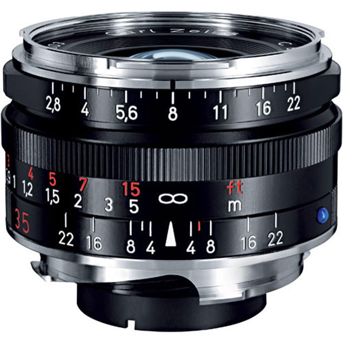 ZEISS Ikon C Biogon T* ZM 2.8/35 Lente de cámara gran angular para cámaras de telémetro Leica con montura M, negro