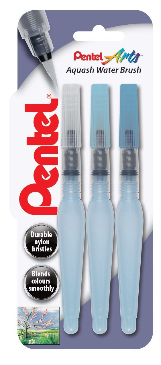 Pentel Water Brush, Rund Set | fein | mittel | breit, 1