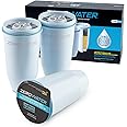 ZeroWater Official Replacement Filter - 5-Stage 0 TDS Filter Replacement - System IAPMO Certified to Reduce Lead, Chromium, and PFOA/PFOS, 3-Pack