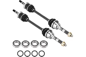 Chabushi Front Left Right CV Axle and Wheel Bearing & Seals Kit for Kawasaki Mule 2510/3010/4010 KAF620 KAF950 Axle Shaft Replacement