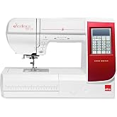 Elna eXcellence 580+ Fashion &amp; Decor edition computerized Sewing Machine w/ 120 Built-in Stitches, Large Sewing Bed (8.2" workspace), 13 included Presser Feet &amp; Extra-Wide Extension Table Included