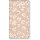 Streeyiu Daisy Baby Crib Sheets for Boys Girls Floral Pink Breathable Soft Mini Fitted Crib Sheet for Standard Toddler Mattress 52x28x8 in