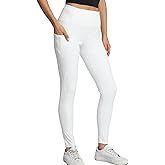 Women's High Waisted Yoga Leggings with Pockets - Tummy Control Soft Athletic Pants for Workout Gym Running