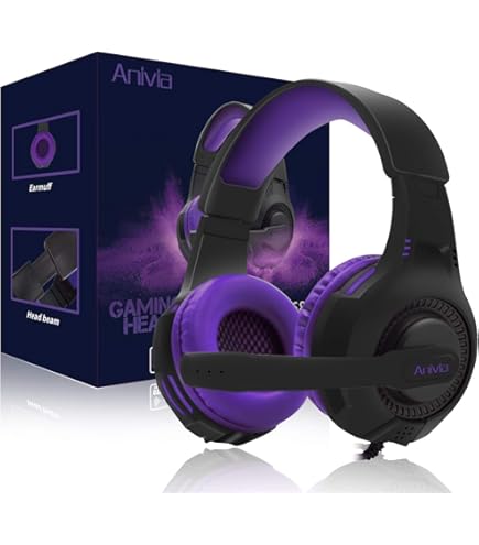 Purple Xbox One Headsets ZIUMIER Gaming Headset With Detachable