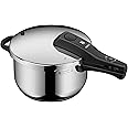 WMF Perfect Pressure Cooker Induction 4.5 L, Pressure Cooker, Large Cooking Signal, 2 Cooking Levels, Removable Lid Handle, Cromargan Stainless Steel