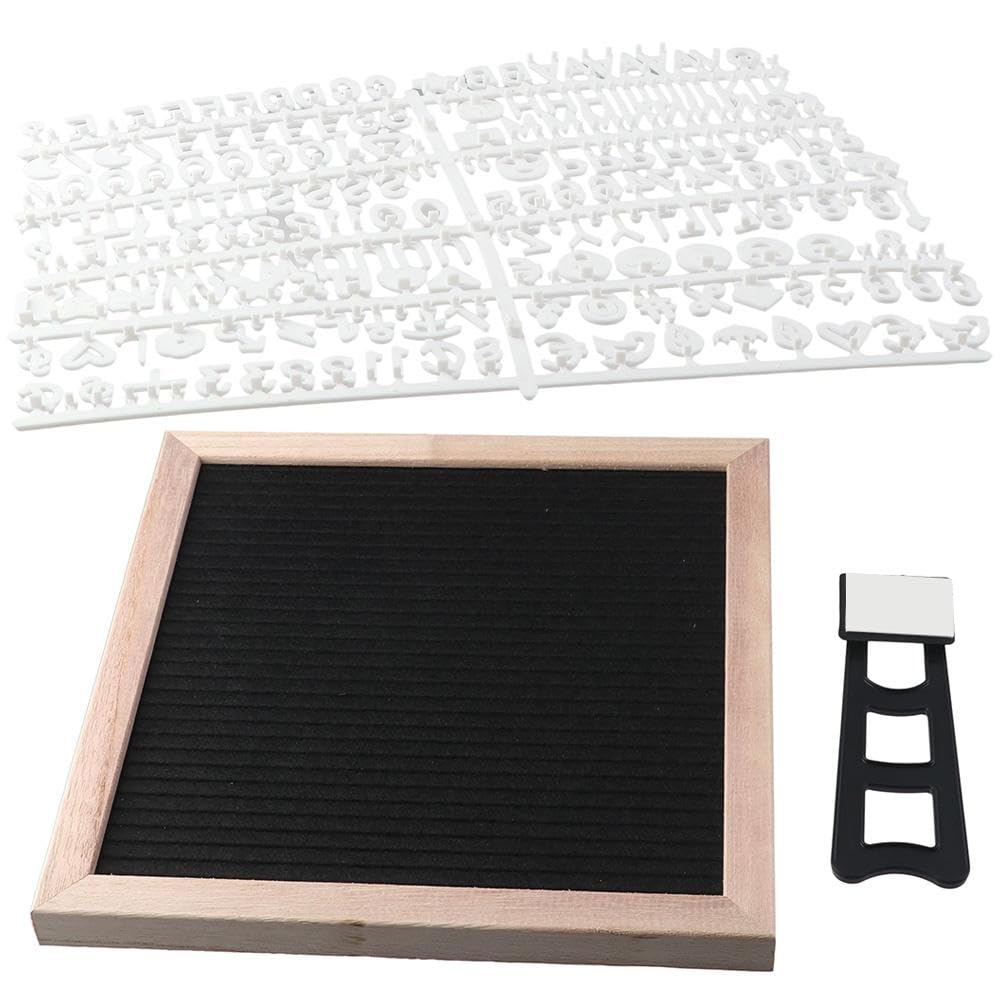 Risedot Felt Letter Board, Changeable Letter Boards, Farmhouse Wall Decor Sign Board, 10x10 Inch