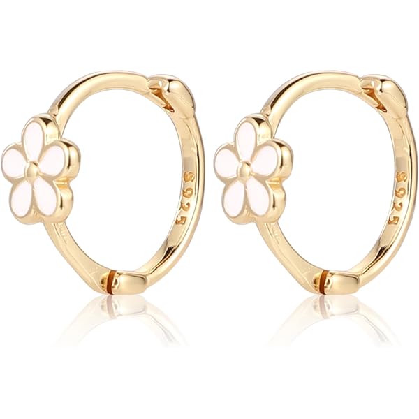 Aretes De Aro Grande Dorado Para Mujeres Niñas, Delicados Aretes De Aro
