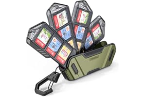 Mumba 12 Switch Game Card Case Holder for Nintendo Switch Game Cards, Portable and Exquisite Protective Hard Shell with 4 Lay