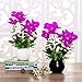 YILIYAJIA Artificial Flowers Orchids Table Decor Faux Flowers Arrangement with Vase Rustic Shelves Centerpieces Floral Decorations Realistic Phalaenopsis for Home Office Hotel Room