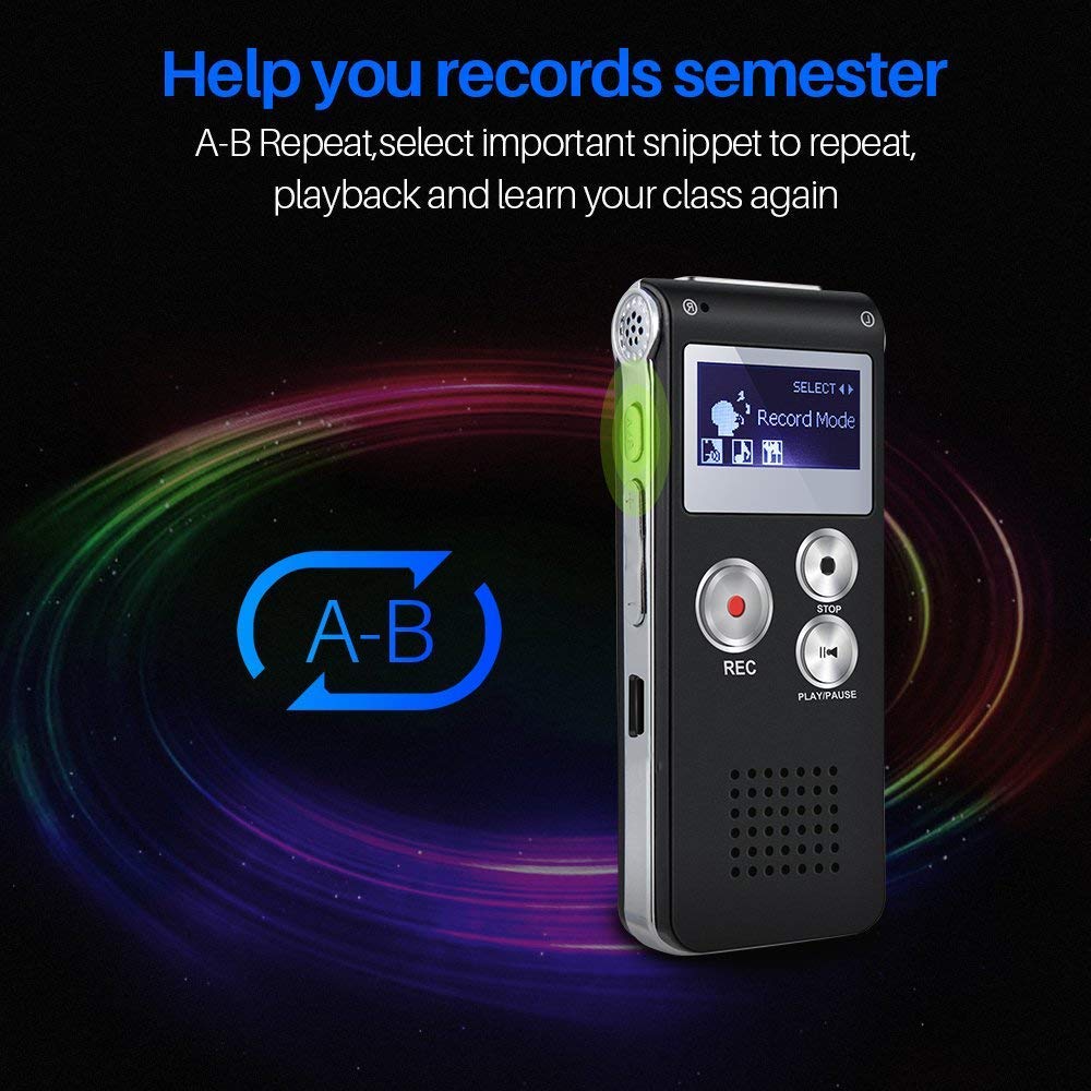 Galleon Voice Recorder TOOBOM R01 Digital Voice Activated Recorder