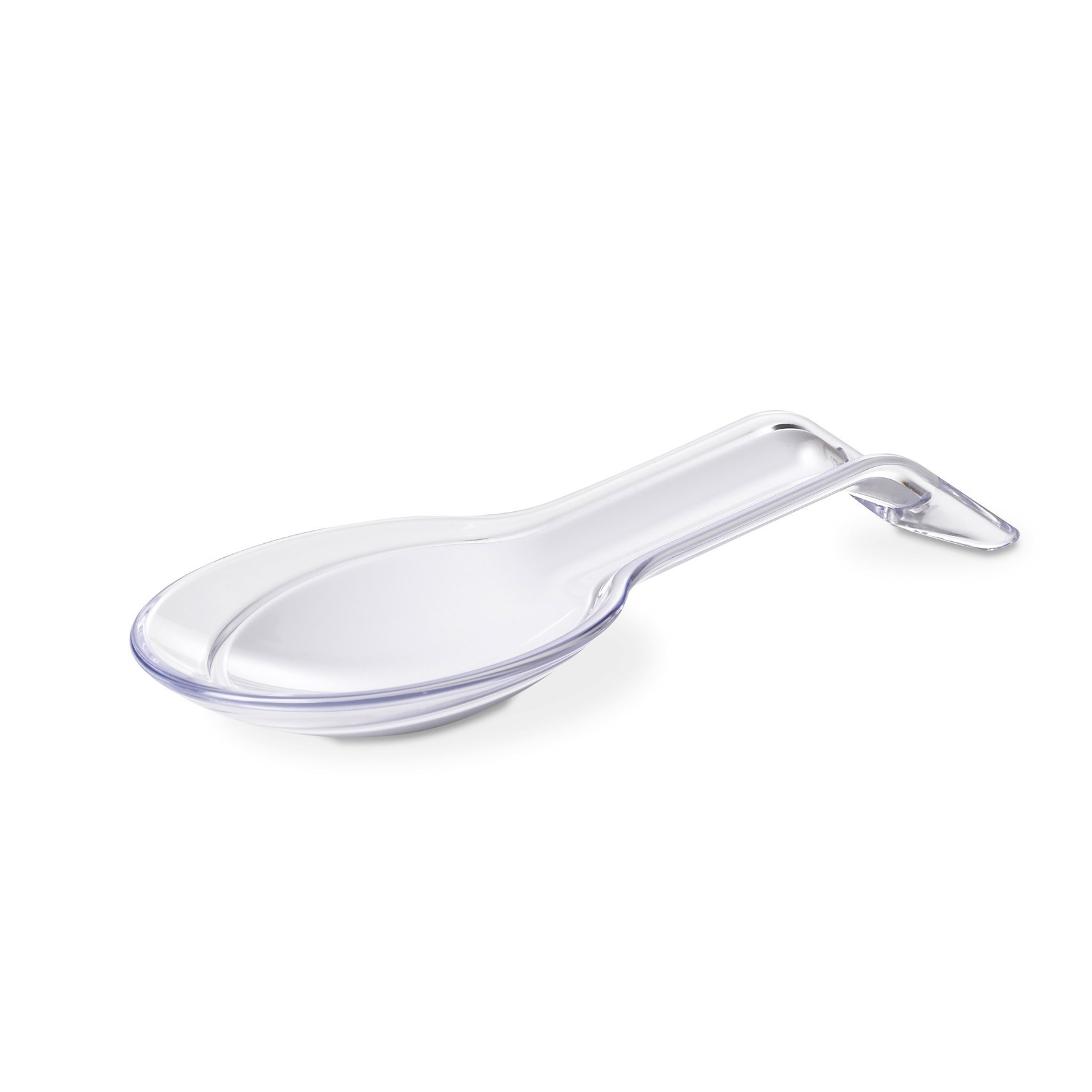 Omada Design Dipper Spoon in Two Separate Pieces, White and Colored, Trendy Line, White
