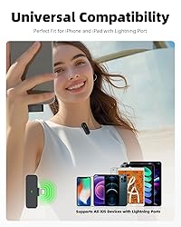 Rythflo Wireless Lavalier Microphone for iPhone