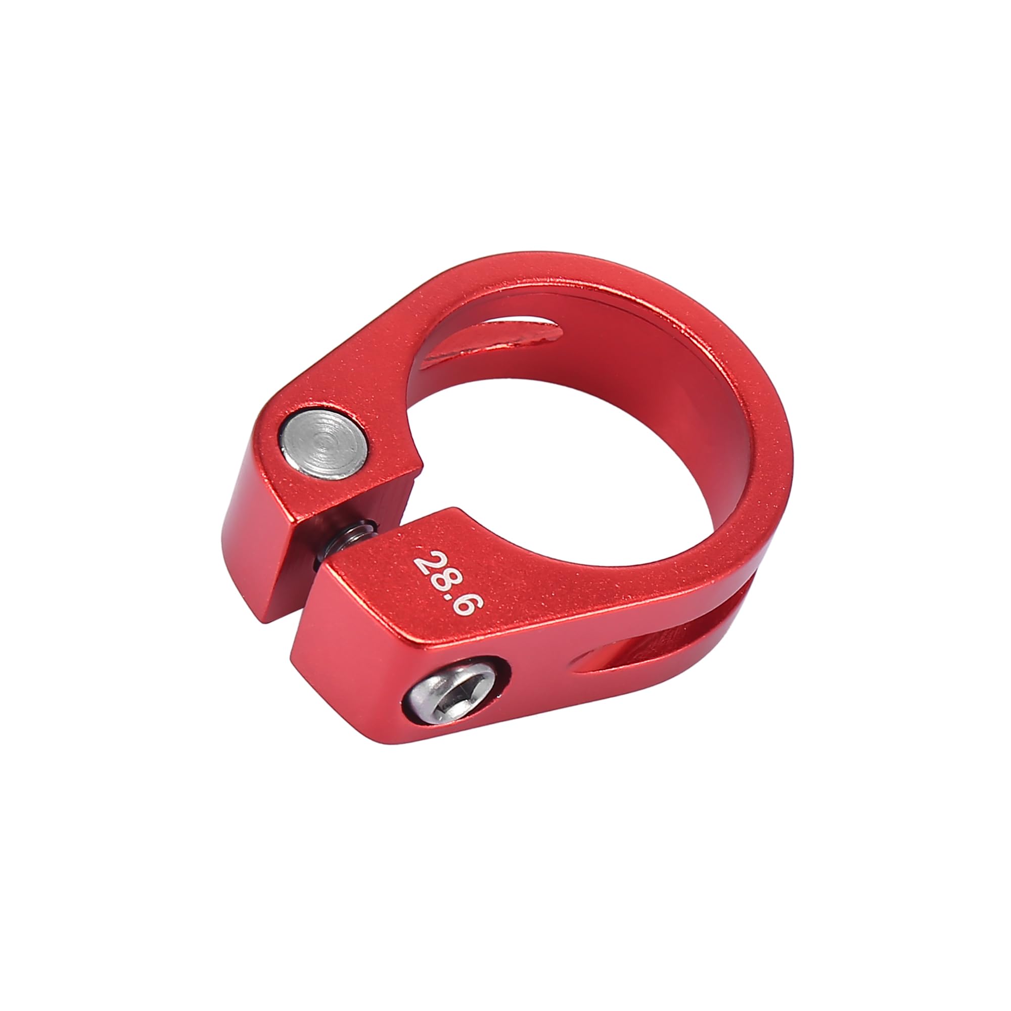 Motoforti Universal Bike Seat Post Clamp Adapter, Clamp Dia 28.6mm, Red
