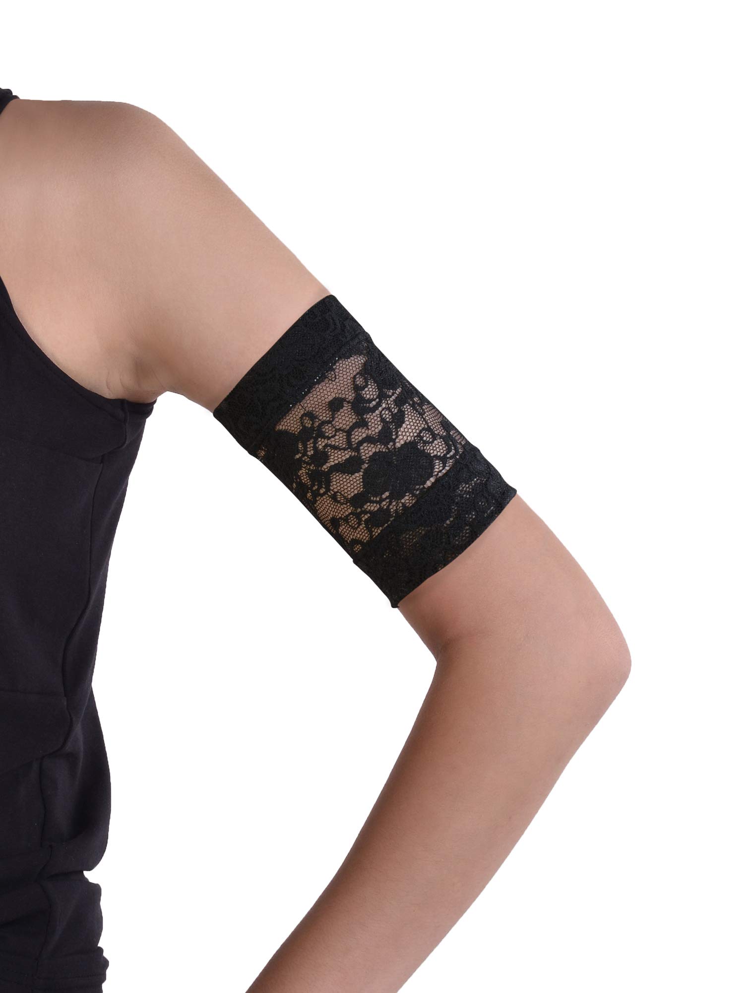 Dia-Band, lace armband for CGM Freestyle Libre, Medtronic, Dexcom or Omnipod - Comfortable and reusable diabetic armband for glucose sensor. (XL (31-35 cm))