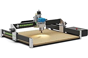 Axiscreat CNC Router Machine 6060, Beginner Hobby Engraving Machines, 710W Power Trimmer Router, Linear Rails and Belt Driven