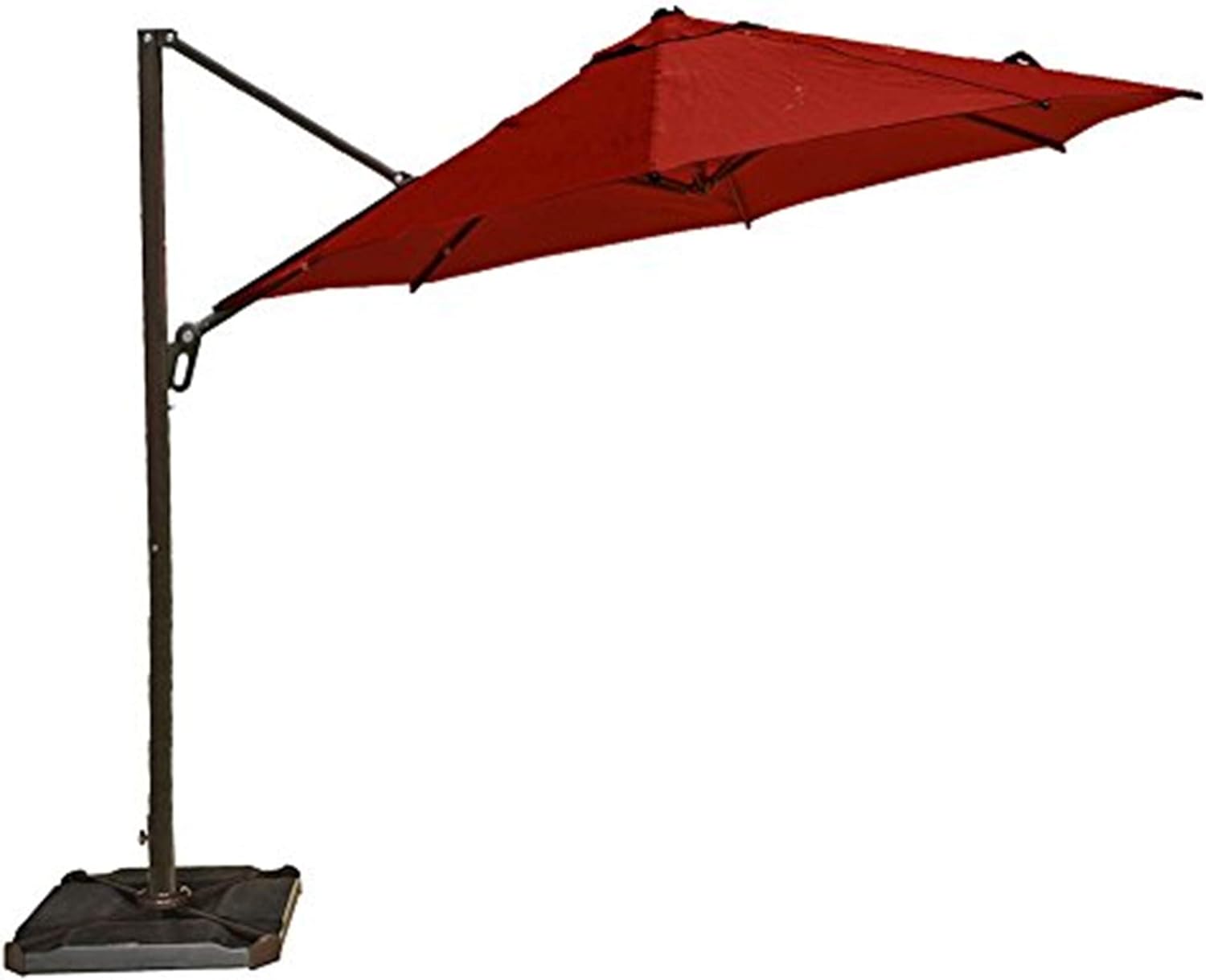 Abba Patio 11 Ft Octagon Cantilever Vented Tilt Crank Lift Patio Umbrella With Cross Base Dark Red Amazon Ca Patio Lawn Garden