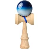 Junkin 7 Inch Kendama for Beginners and Pro,Metallic Blue and Silver