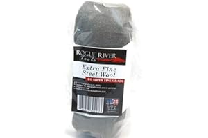Extra Fine Steel Wool Skein (Grade 4/0, 0000) - by Rogue River Tools. 4/0 Grade, Polishing, Finishing, Cleaning, & Smoothing!