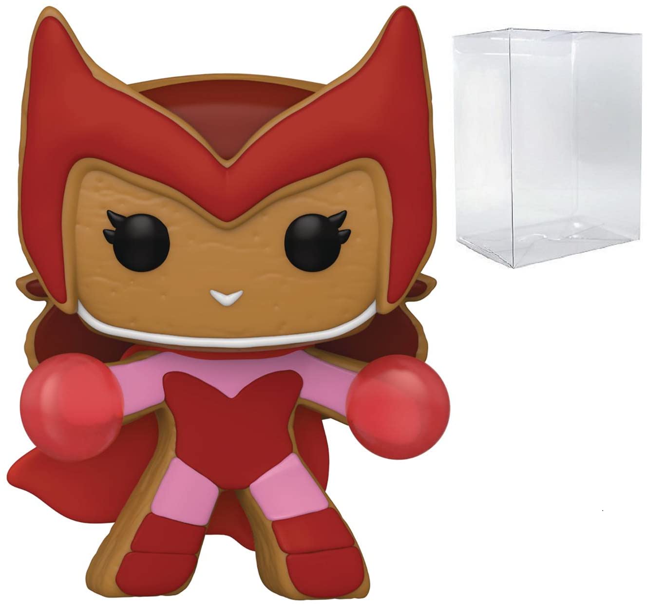 POP Marvel: Holiday - Gingerbread Scarlet Witch Funko Pop! Vinyl Figure (Bundled with Compatible Pop Box Protector Case), Multicolored, 3.75 inches