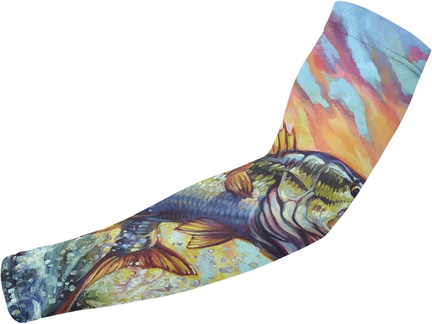 Bass Fishing Cooling Arm Sleeves for Men & Women