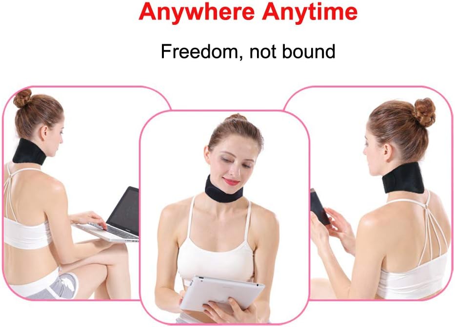 Tcare Tourmaline Magnetic Therapy Neck Brace Tourmaline Belt Support Cervical Vertebra Protection Spontaneous Self Heating: Health & Personal Care