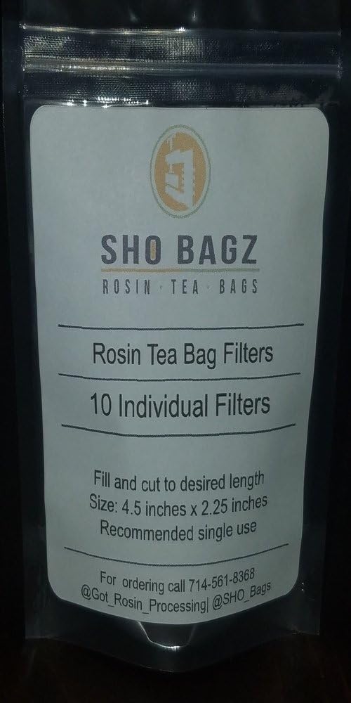 Rosin screen Rosin Tech Tea Bag Filters 25 Micron 4.50" x 2.25" - 10 pack