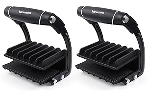 Newdeli Plywood Carrier 2 Pack Professional Panel Carrier Drywall Carrying Tool Plywood Lifting Tool for Wood, Synthetic Cement Board, Sheet Board, Padded, Drywall - Clamping Thickness up to 1 inch