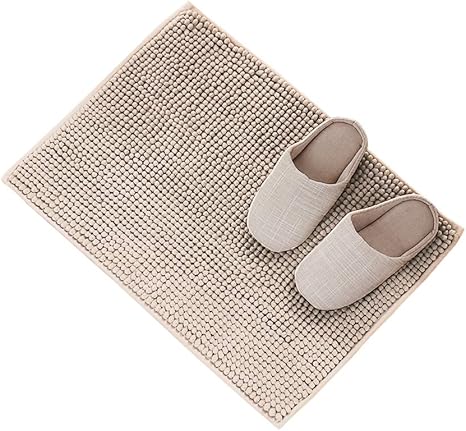 Amazon Amazonブランド Umi ウミ バスマット 足ふきマット 約60x40cm 速乾 吸水 快適 キッチン お風呂 玄関 ホテル エステ 滑り止め 丸洗い おしゃれ ベージュ 浴室足ふきマット ホーム キッチン オンライン通販