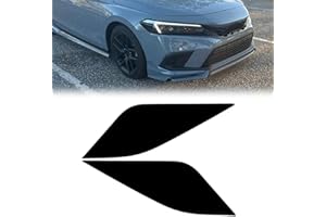 Marqueur latéral de phare avant prédécoupé en vinyle fumé compatible avec Honda Civic Sedan Hatchback EX LX Si Sport Hybrid 2