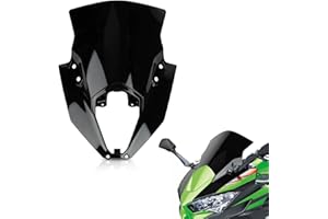 Windshield for Ninja 650 ER6F 2020-2025 - PSLER Windscreen Wind Deflector Protector Fairing for 650 ER6F 2020-2025(Black)