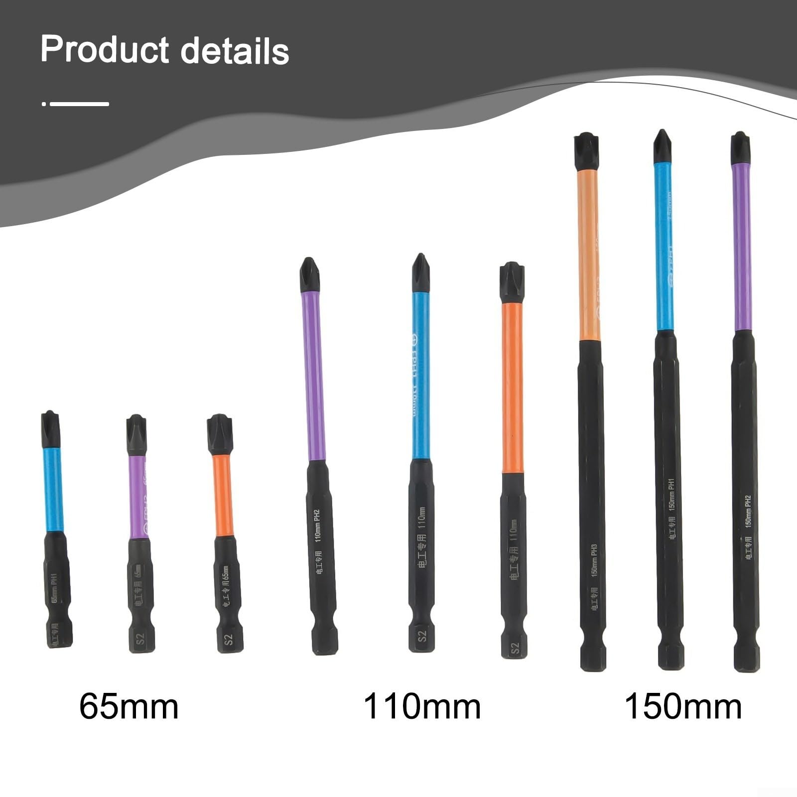 Mua 9 PCS Special Slotted Cross Screwdriver Bit For Electrician FPH1 ...