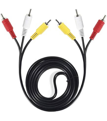 Cavo A/V Audio/video Per Uscita TV Per Videocamera Digitale JVC, Modello QAM0507-001, Ablegrid, Nuovo