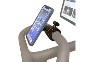 Maxby Magnetic Phone & Tablet Holder for Peloton Bike & Bike+ – Secure 360° Handlebar Mount for iPhone, Samsung & iPad – Tool