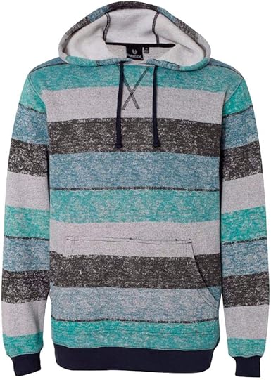 striped fleece pullover