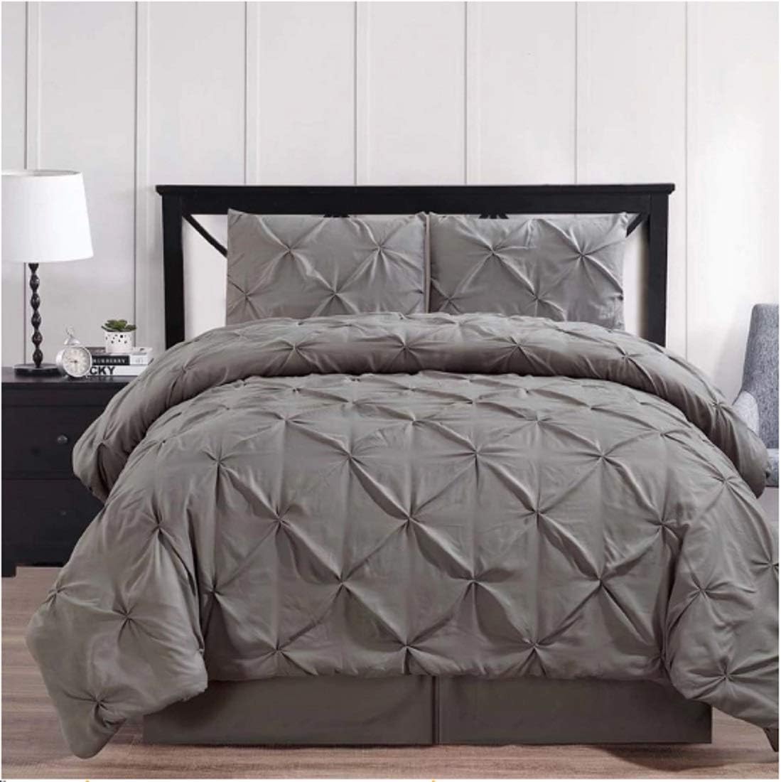 Bedding Kraft Duvet Cover Set Double Needle Luxury Soft Pinch Pleated/Pinched Duvet