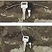 SySrion 20pcs Stainless Steel Wire Keychain Cable Key Ring for Outdoor Hiking