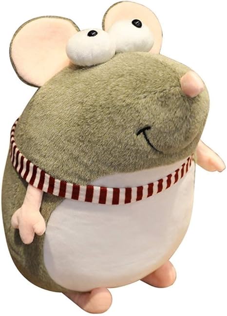 Amazon Co Jp Gaji ぬいぐるみ動物のおもちゃ人形 大きな目かわいいネズミ抱擁枕 ネズミ年マスコット 女児誕生日お正月ホリデーギフト 家の装飾 Size cm ホーム キッチン