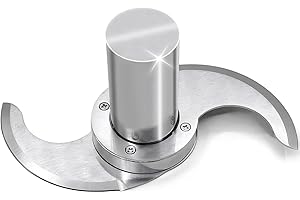 LENONG 27055 Smooth Blade for Robot Coupe R2, R2A, R2N, R2B, R2U, R201, R211 Commercial Food Processors with Modular Blades, Stainless Steel Body Never Breaks or Leaks