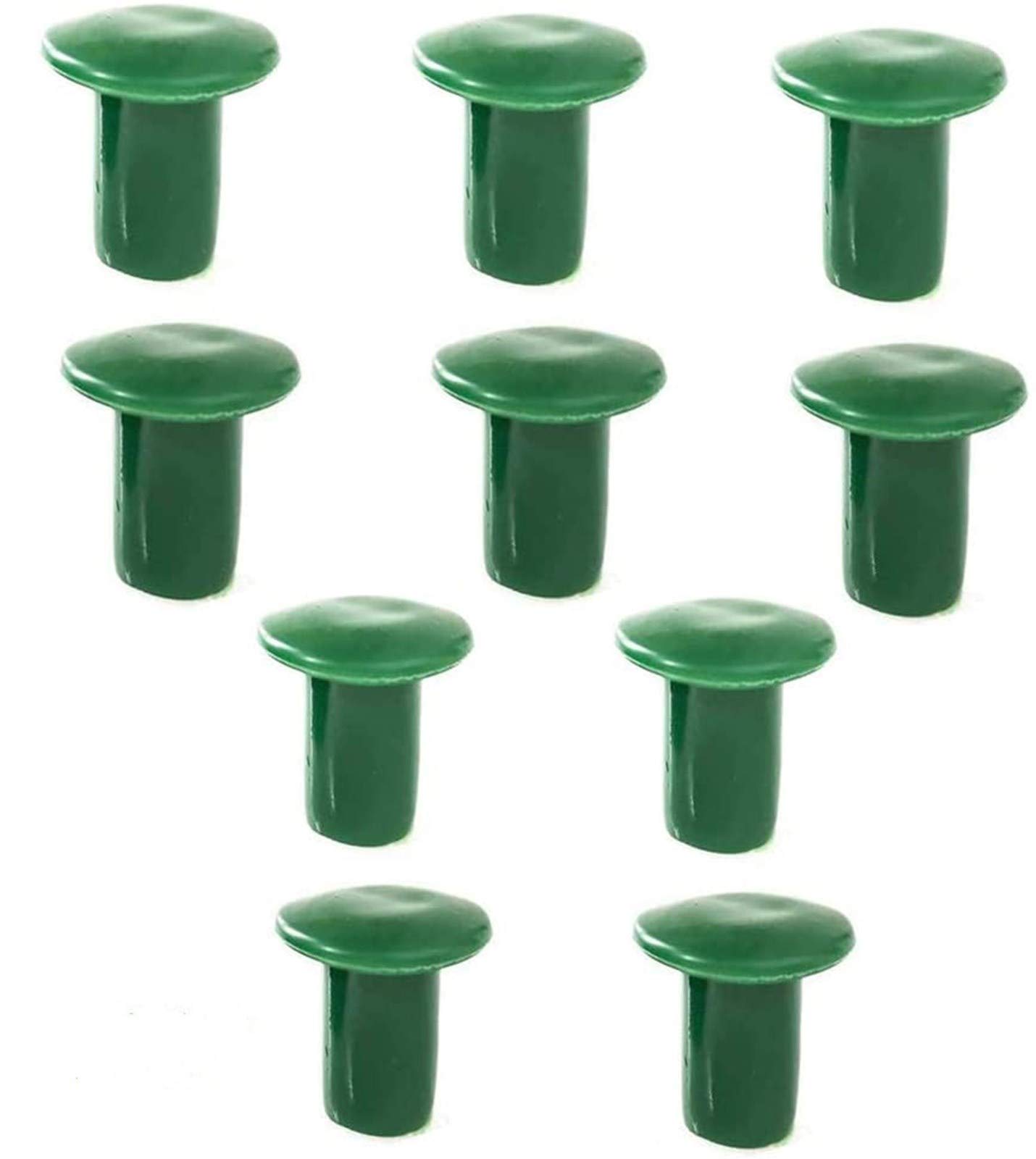 Sanmum 40PCS Soft Garden Cane Caps Bamboo Cane Topper Protectors Topper Safety Corner Covers for Garden Farm Home (40pcs Green Cane Caps)
