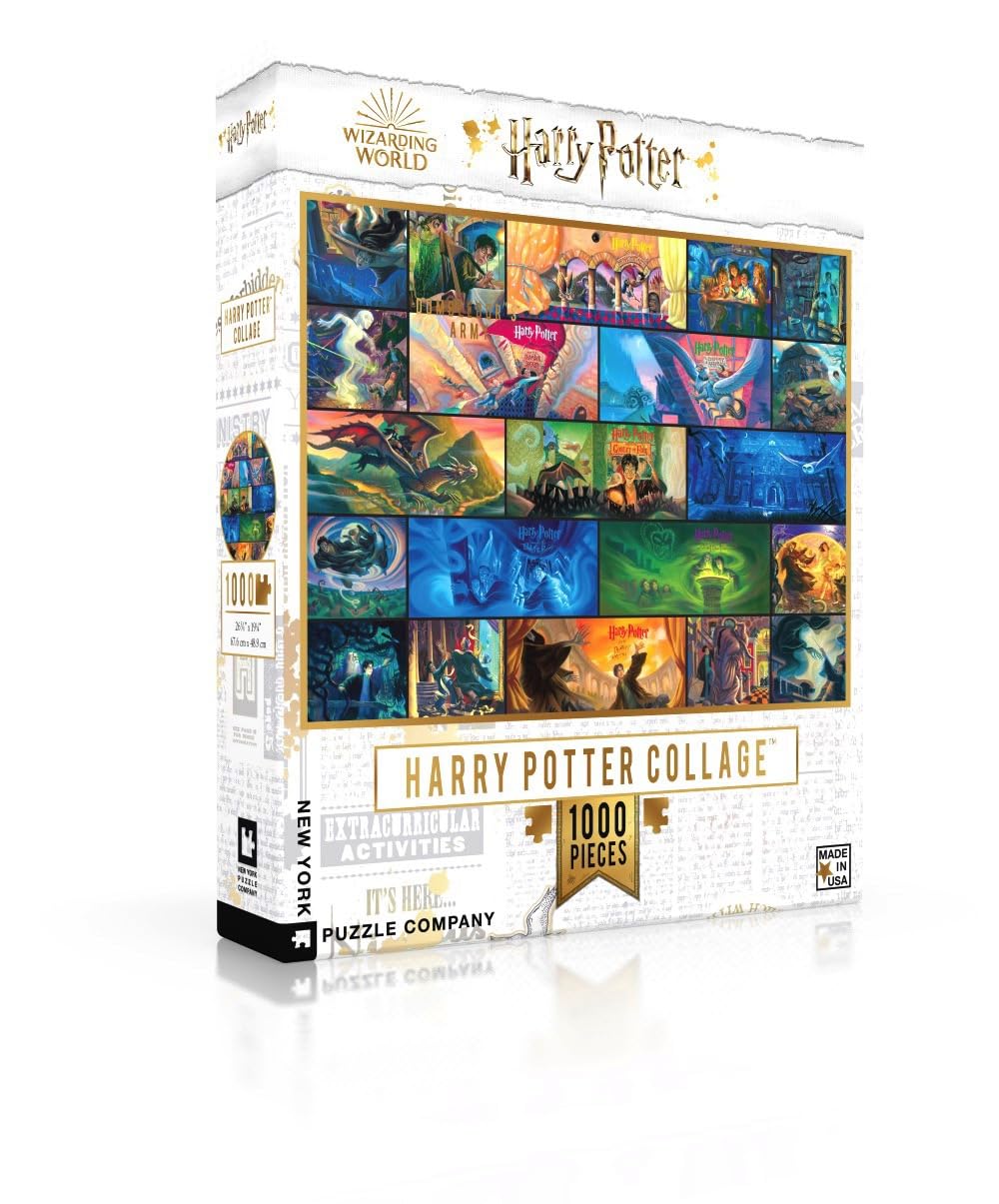 New York Puzzle Company - Harry Potter Harry Potter Collage - 1000 Piece Jigsaw Puzzle — image 1
