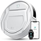 Lefant M210 Pro Robot Vacuum with Powerful Suction, 6 Cleaning Modes, 120 Mins Runtime, Quiet, Self-Charging, Voice Control, Ideal for Pet Hair and Hard Floor, White