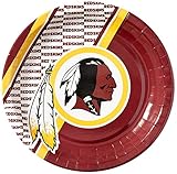 Duck House NFL Washington Redskins Disposable Paper Plates, Pack of 20