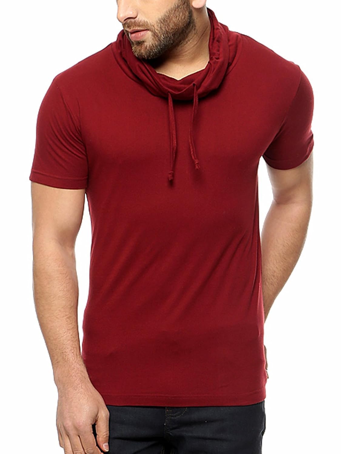 gritstones men's plain slim fit t-shirt