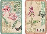 Entertaining with Caspari Double Deck of Bridge Playing Cards, Jumbo Type, Decoupage