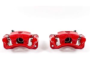 Power Stop S1692 Red Powder-Coated Performance Caliper For Chrysler Sebring, Dodge Avenger, Dodge Stratus, Eagle Talon, Mitsubishi Eclipse, Mitsubishi Galant, Mitsubishi Galant [Model Specific]