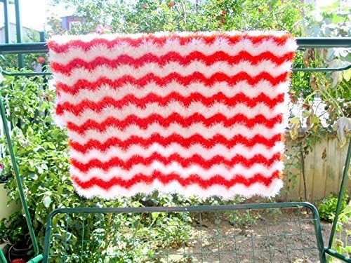 handmade soft baby blanket, crochet baby blanket, V stich ripple crochet blanket, handmade blanket, crochet quilt, multicolor blanket