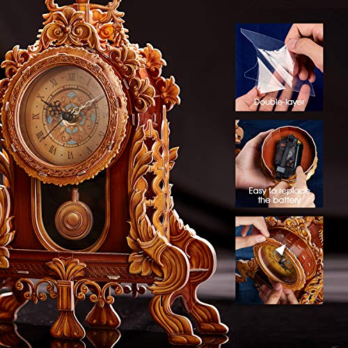 CubicFun 3D Puzzle for Adults Kids Pendulum Desk Clock Model Kit
