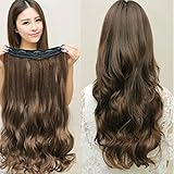Spritech(TM) - 5 clips de extensiones de pelo largo rizado para mujer